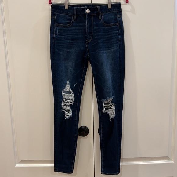 American Eagle Hi-Rise Jegging - Dark Wash - Picture 5 of 8